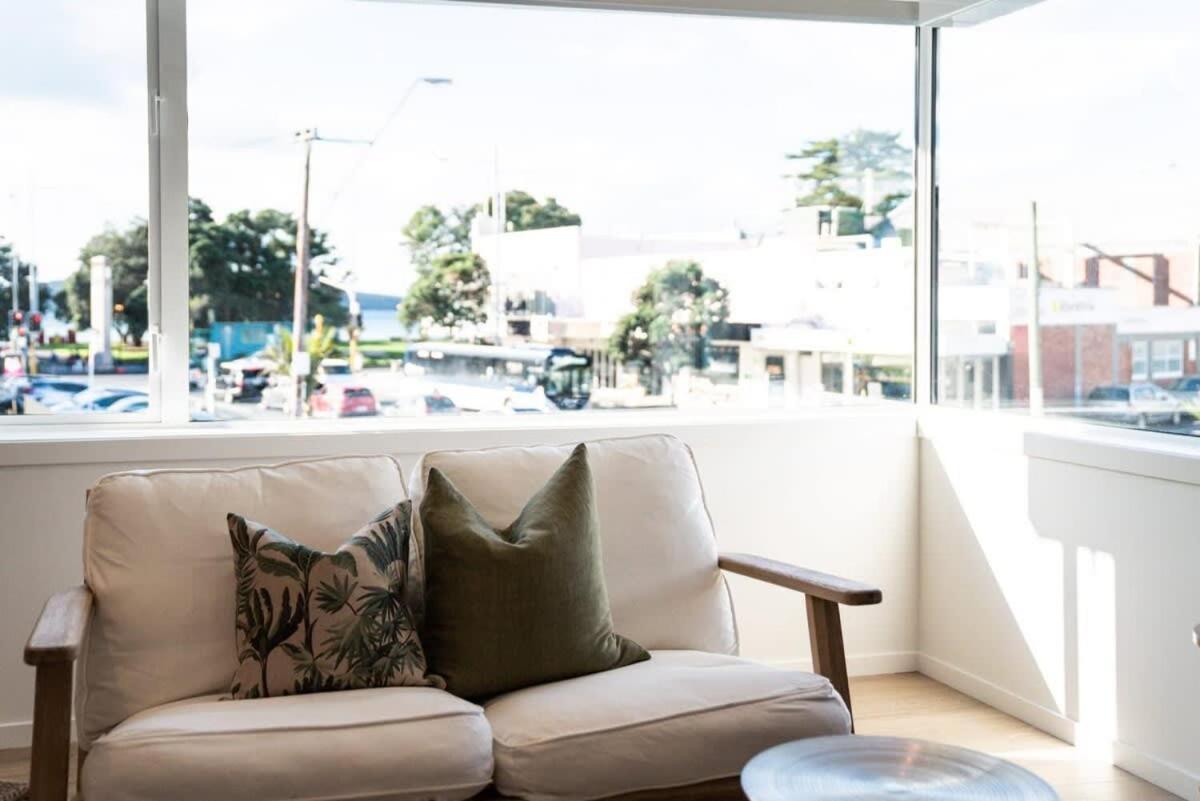 Luxury Apart, Seaviews & Balcony, Full Kitchen & Heat Pump Leilighet Auckland Eksteriør bilde